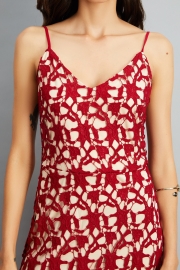 Floral Lace Trim Asymmetric Spaghetti Strap Sbort Party Cocktail Dress