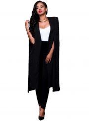 Women's Solid Open front Cape Blazer