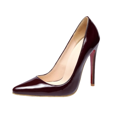 Women's Fashion High Heels Solid Pointed Toe Pumps lonhooker.com