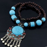 Women's Fashion Bohemian Beads Pendant Necklace