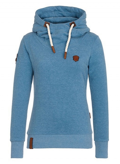 Women's Long Sleeve Pullover Fleece Drawstring Hoodie lonhooker.com