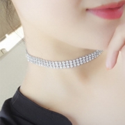 Women's Rhinestone Party Choker Necklace