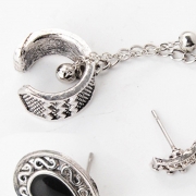 Fashion Vintage Asymmetric Chain Design Sets Earrings