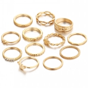 Women's Fashion Alloy Multiple Sets Of Rings