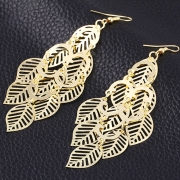 Fashion Alloy Leaves Shape Casual Earrings