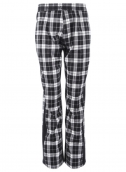 Casual High Waist Plaid Straight Pants