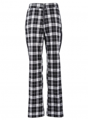 Casual High Waist Plaid Straight Pants