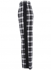 Casual High Waist Plaid Straight Pants