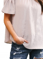 Slash Neck Off the Shoulder Blouse