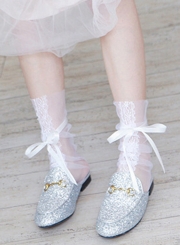 Fashion Mesh Bow Lace Socks