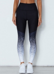 Fashion High Waist Gradient Skinny Leggings