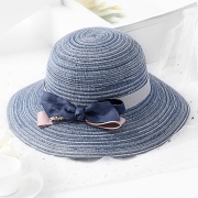 Fashion Casual Straw Floppy Foldable Rolled Up Beach Sunscreen Hat