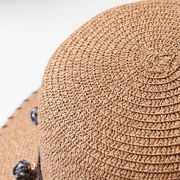 Summer Straw Hat Sunscreen Hat Holiday Beach Hat With Bowknot