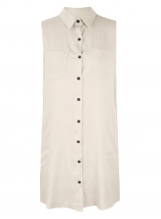 Summer Loose Turn-Down Collar Button Down Dress With Pockets