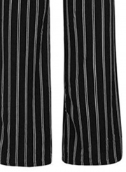 Summer Striped Spaghetti Strap Bowknot Backless Wide Leg Jumpsuit